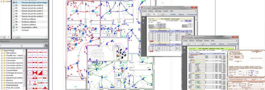 Logiciel d'implantation électrique